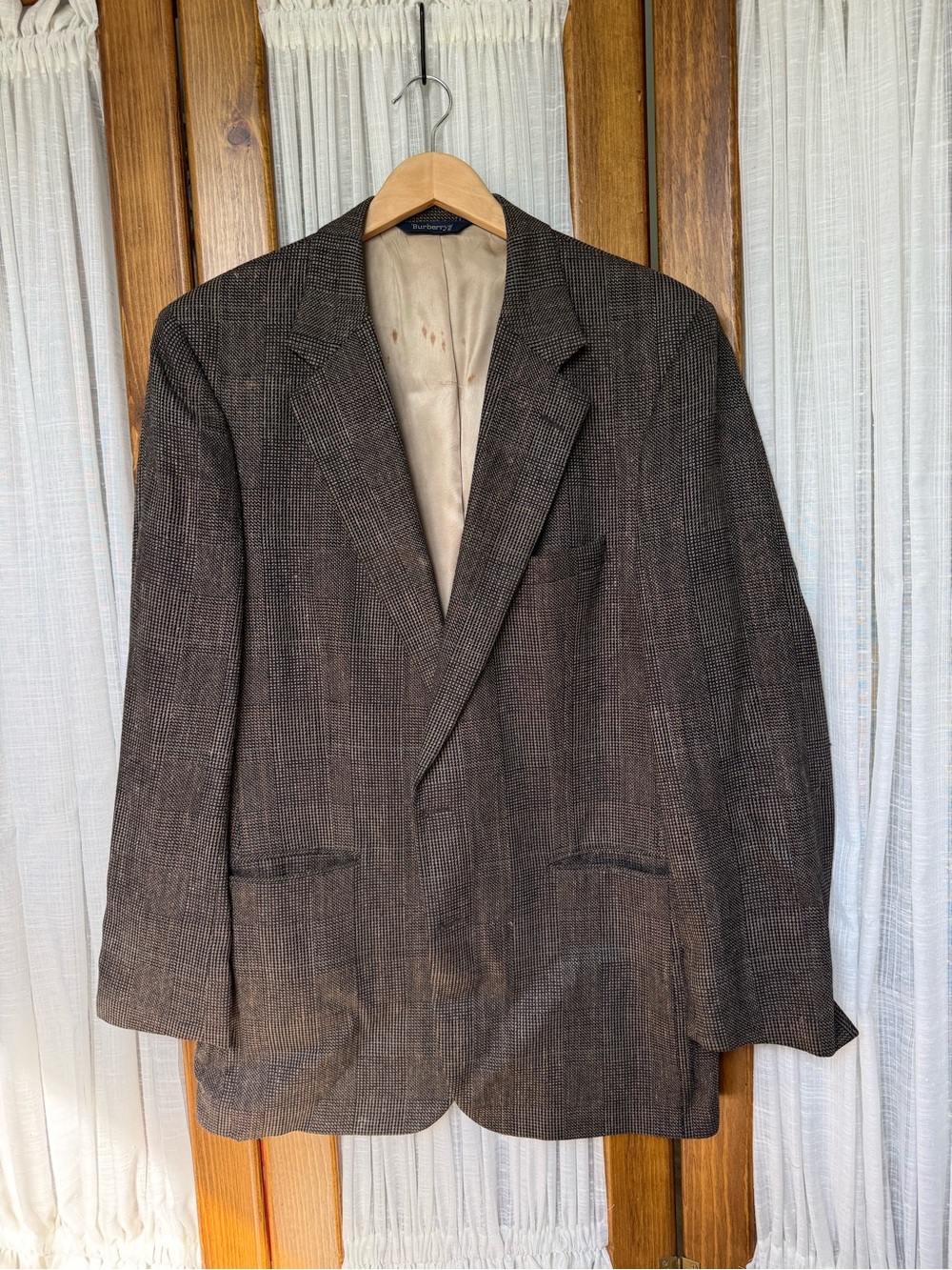 VTG Burberry’s Brown Herringbone Sport Coat